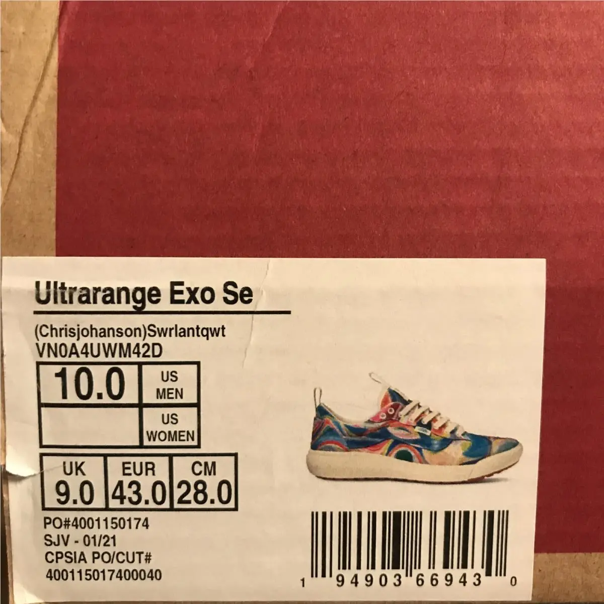 Vans shoes - VANS UltraRange Exo - UltraRange Exo - VN0A4UWM42D - Antique White / Blue / Green / Purple / Pink / Yellow / Orange (UPC: 0194903669430) 5