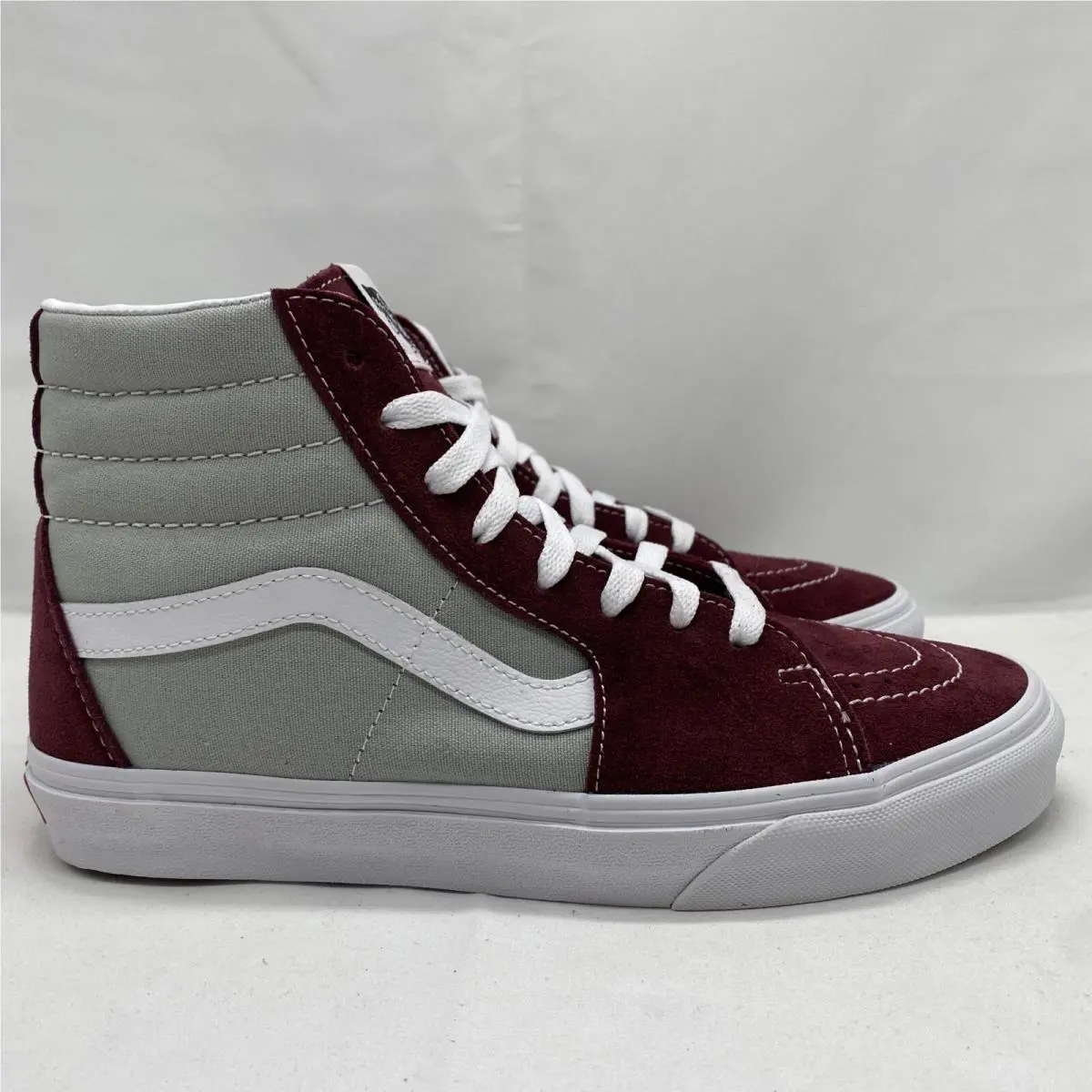 Vans shoes - VANS Sk8 Hi Classic Sport - VN0A32QG4PR - Port Royale Maroon Grey Gray White, Manufacturer: Port Royale Grey Gray (UPC: 0194902684465) 0