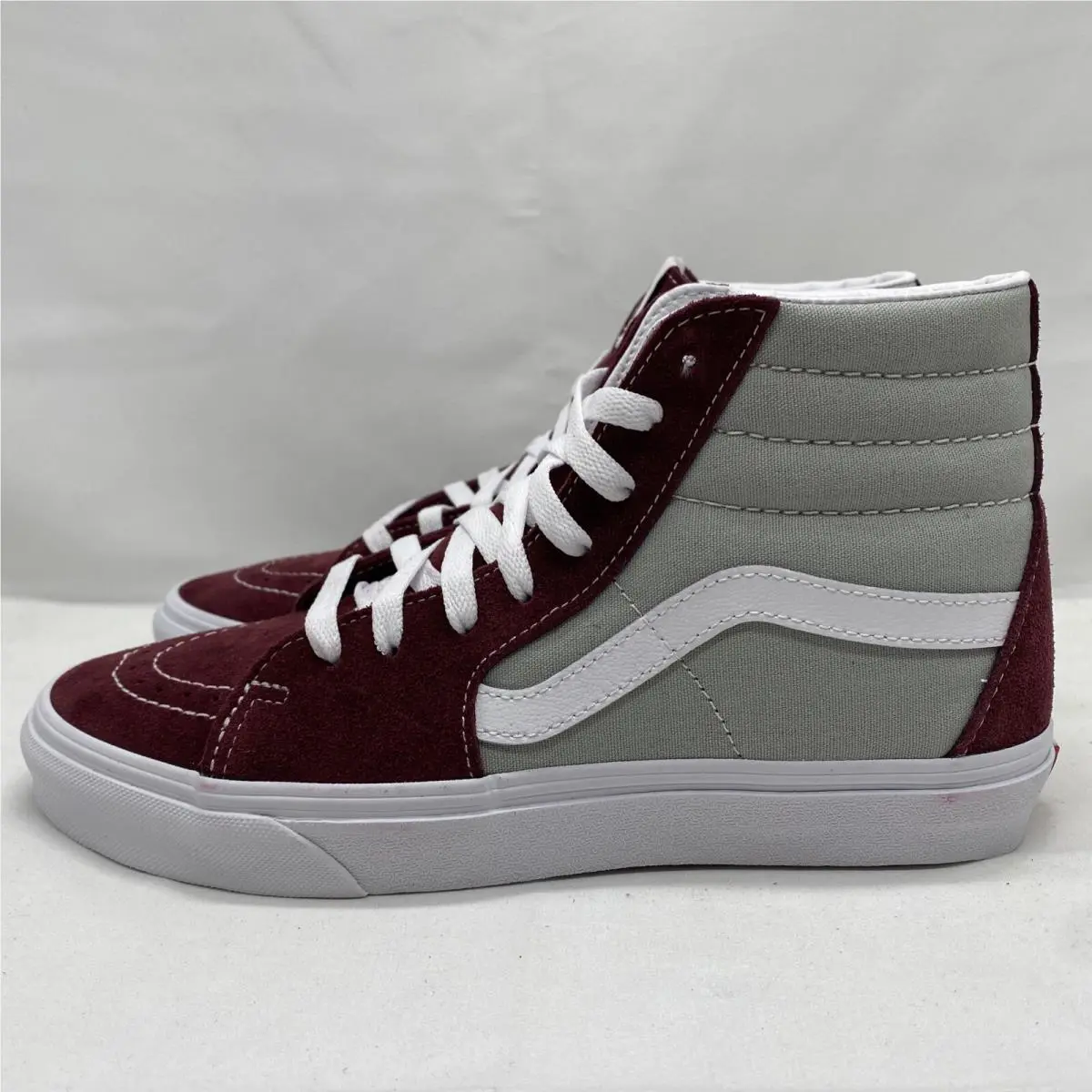 Vans shoes - VANS Sk8 Hi Classic Sport - VN0A32QG4PR - Port Royale Maroon Grey Gray White, Manufacturer: Port Royale Grey Gray (UPC: 0194902684465) 1