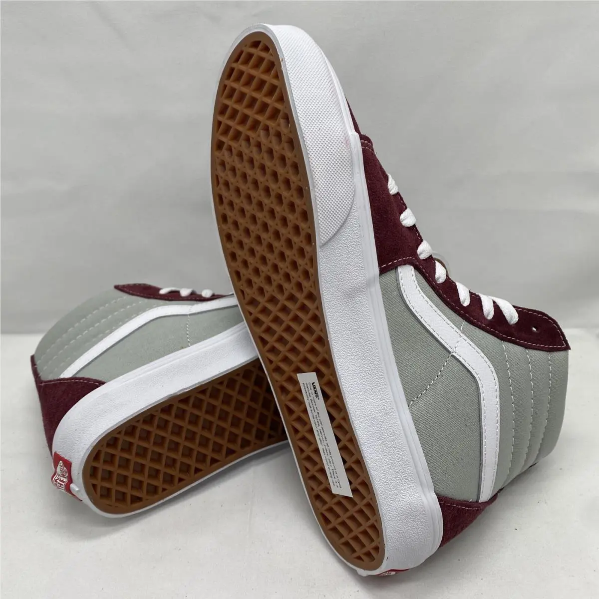 Vans shoes - VANS Sk8 Hi Classic Sport - VN0A32QG4PR - Port Royale Maroon Grey Gray White, Manufacturer: Port Royale Grey Gray (UPC: 0194902684465) 4