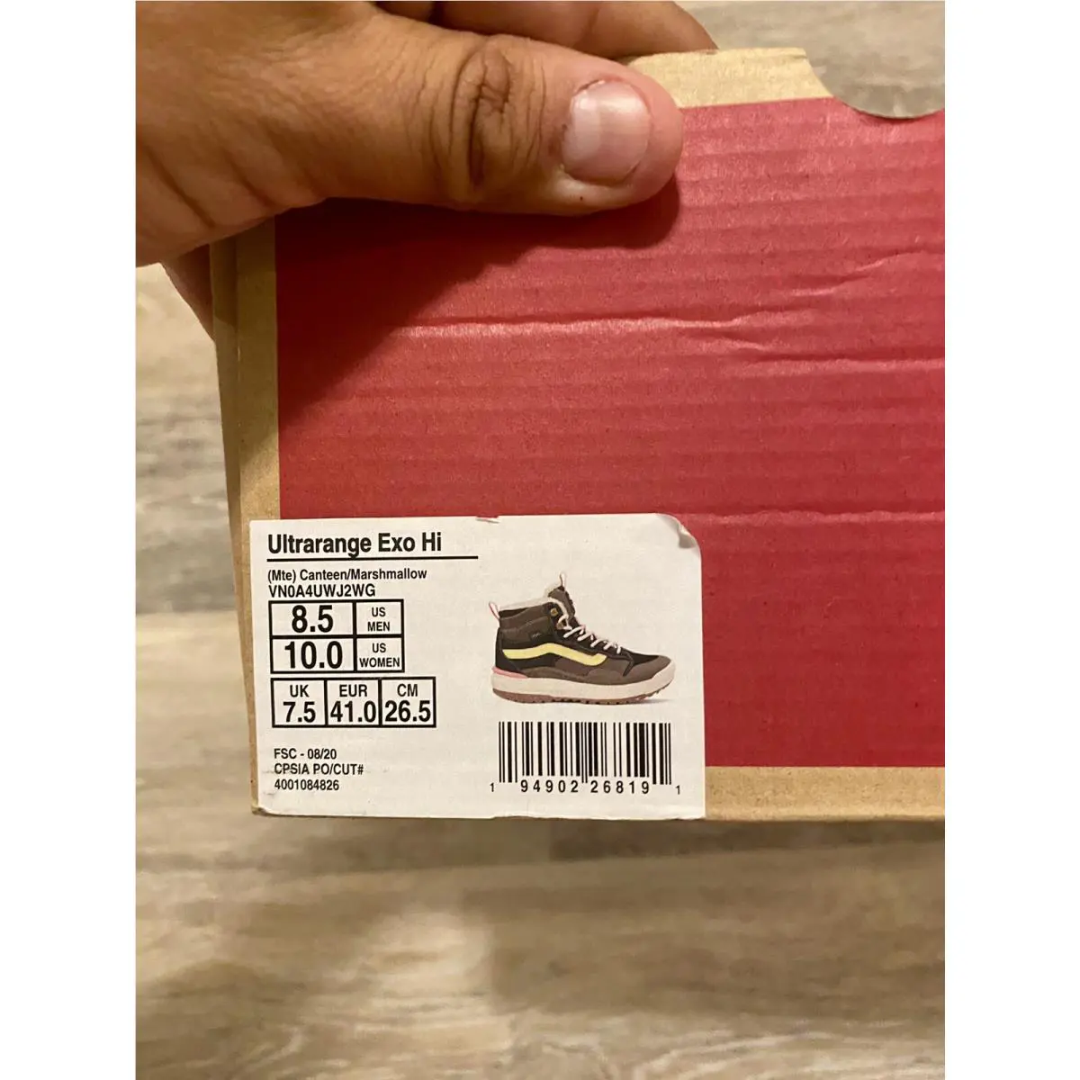 Vans shoes - VANS UltraRange - UltraRange - VN0A4UWJ2WG - Canteen-Marshmellow (UPC: 194902268191) 10