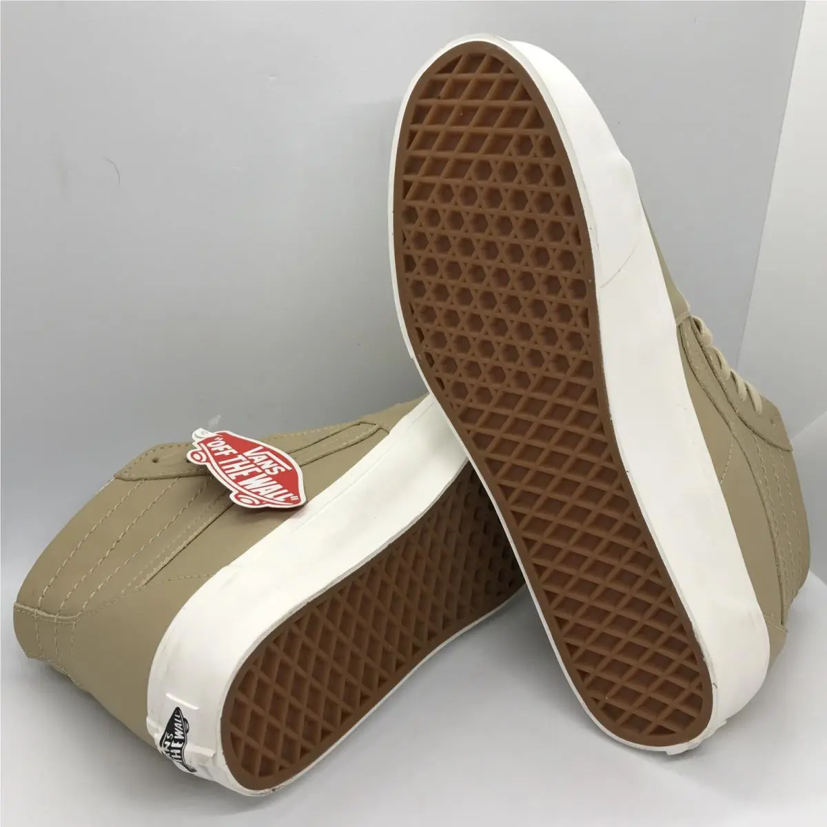 Vans shoes - VANS Sk8 Hi - VN0A4U162V1 - Tan - Khaki / Snow White (UPC: 0194903208356) 3