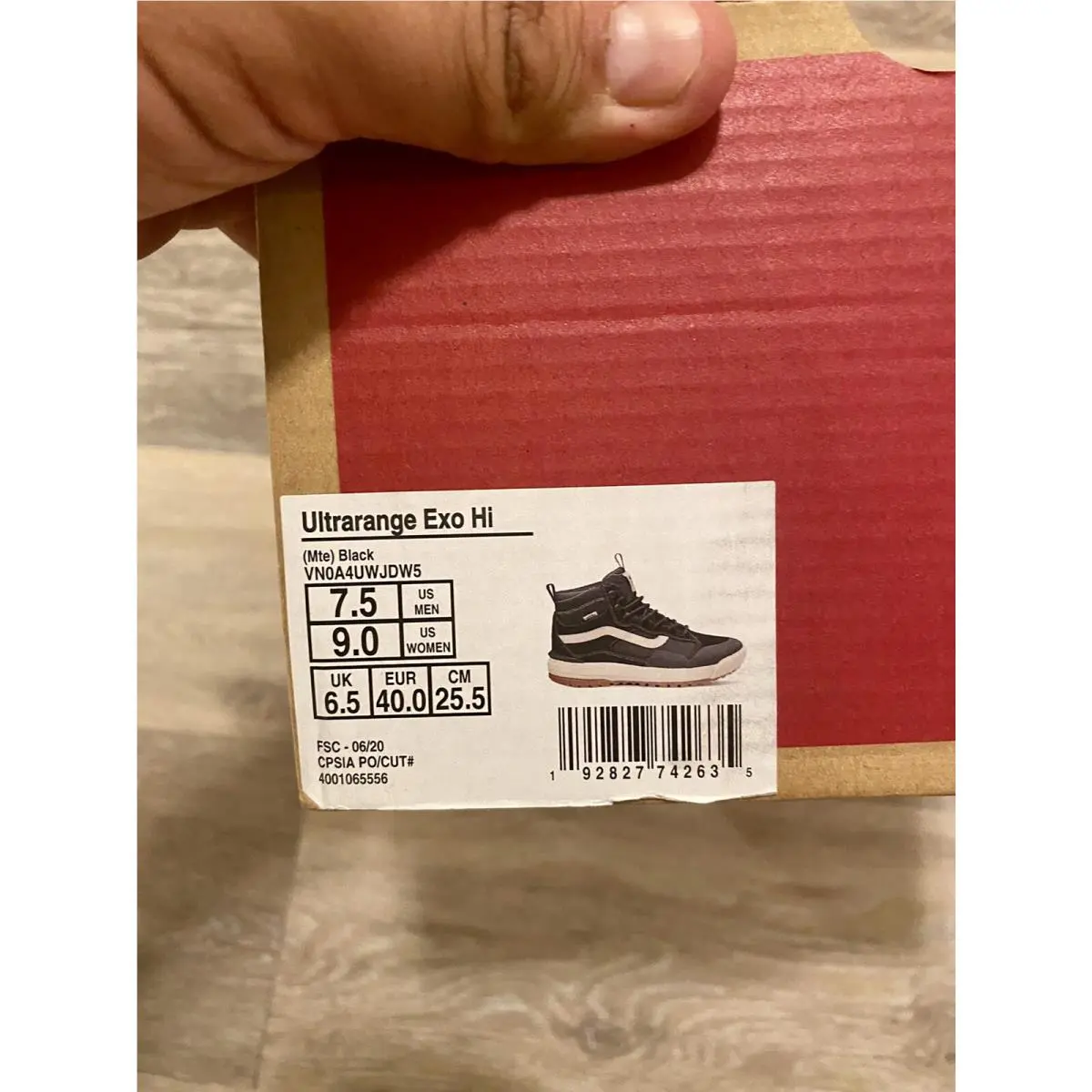 Vans shoes - Vans UltraRange - UltraRange - VN0A4UWJDW5 - Black-White-Gum (UPC: 192827742635) 10