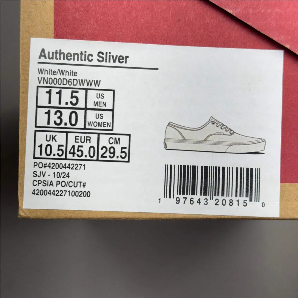 Vans shoes - VN000D6DWWW - VN000D6DWWW - White/White (UPC: 197643206453) 8