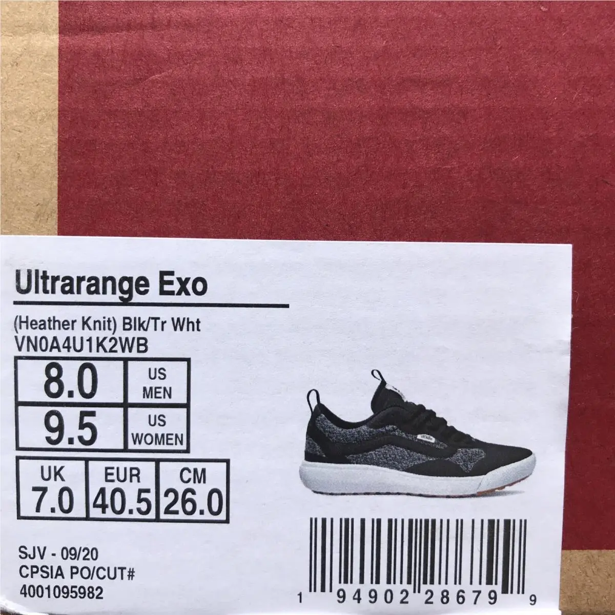 Vans shoes - VANS Ultrarange Exo - Ultrarange Exo - VN0A4U1K2WB - Black / White / Gray - Grey (UPC: 0194902286799) 5