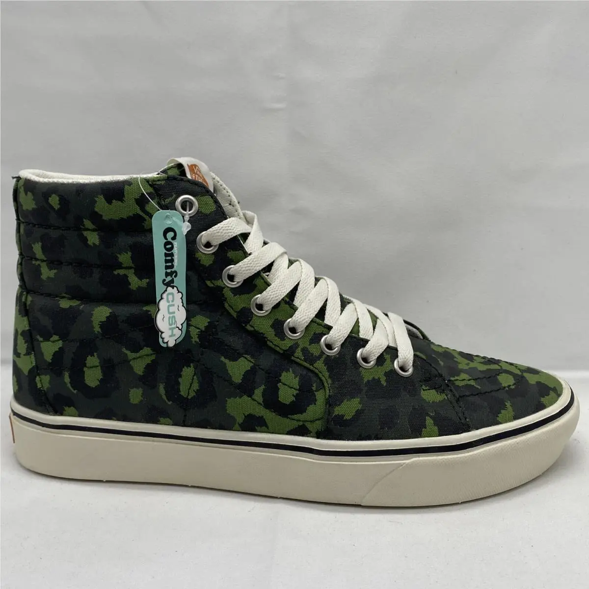 Vans Comfycush Sk8 Hi Leopard Cactus Green Mens Sz 9.5 / Womens 11 VN0A3WMB9L9
