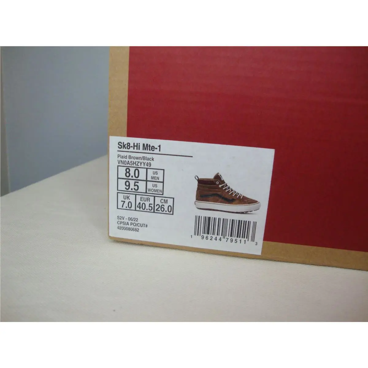 Vans shoes - VANS Sk8-Hi Mte - Mte - VN0A5HZYY49 - Brown (UPC: 196244795113) 7