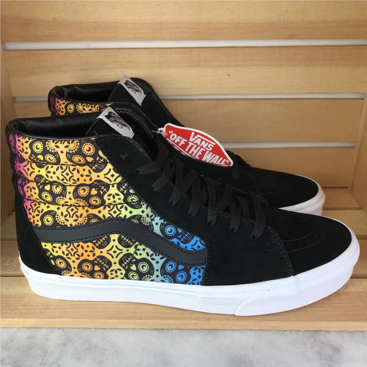 Vans shoes - VANS Sk8 Hi - VN0A4U3C5BB - Black / White, Colorful - Blue / Green / Yellow / Orange / Red (UPC: 0194905465832) 0
