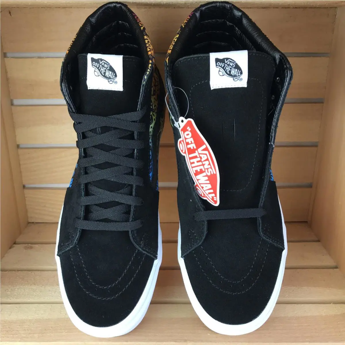 Vans shoes - VANS Sk8 Hi - VN0A4U3C5BB - Black / White, Colorful - Blue / Green / Yellow / Orange / Red (UPC: 0194905465832) 2