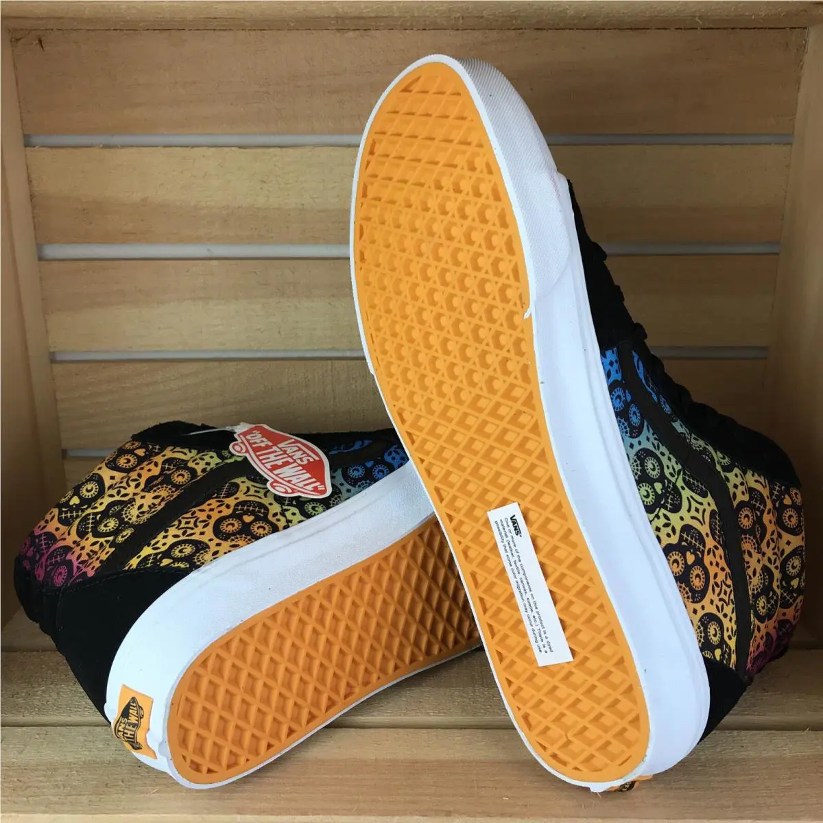 Vans shoes - VANS Sk8 Hi - VN0A4U3C5BB - Black / White, Colorful - Blue / Green / Yellow / Orange / Red (UPC: 0194905465832) 3