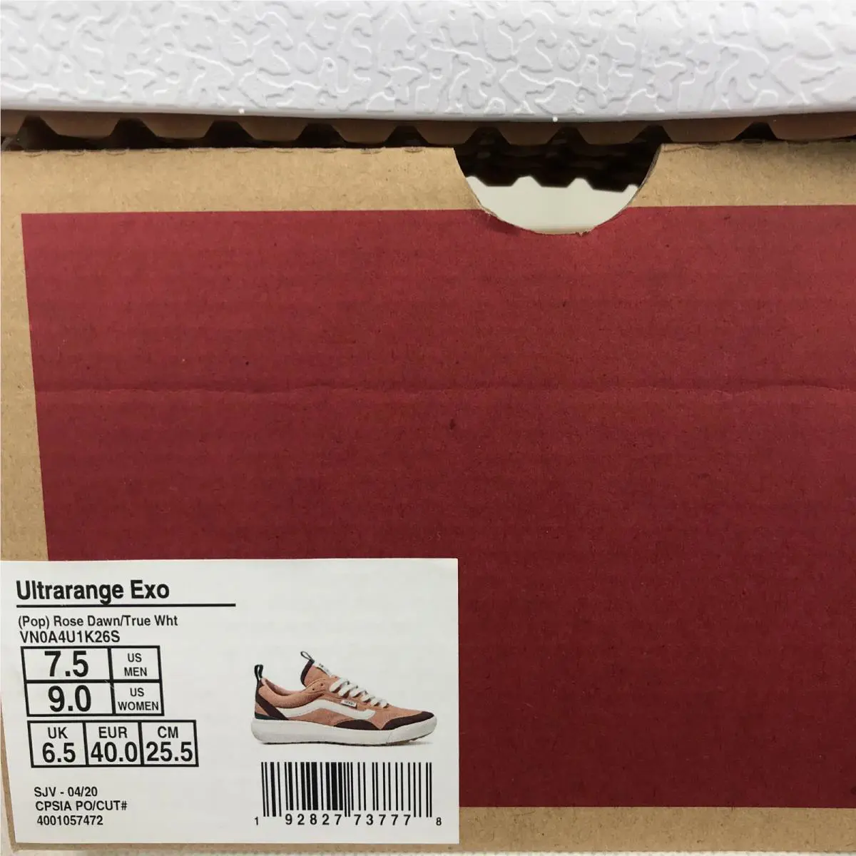 Vans shoes - VANS UltraRange Exo - UltraRange Exo - VN0A4U1K26S - Pop Rose Dawn / True White / Pink / Maroon (UPC: 0192827737778) 5