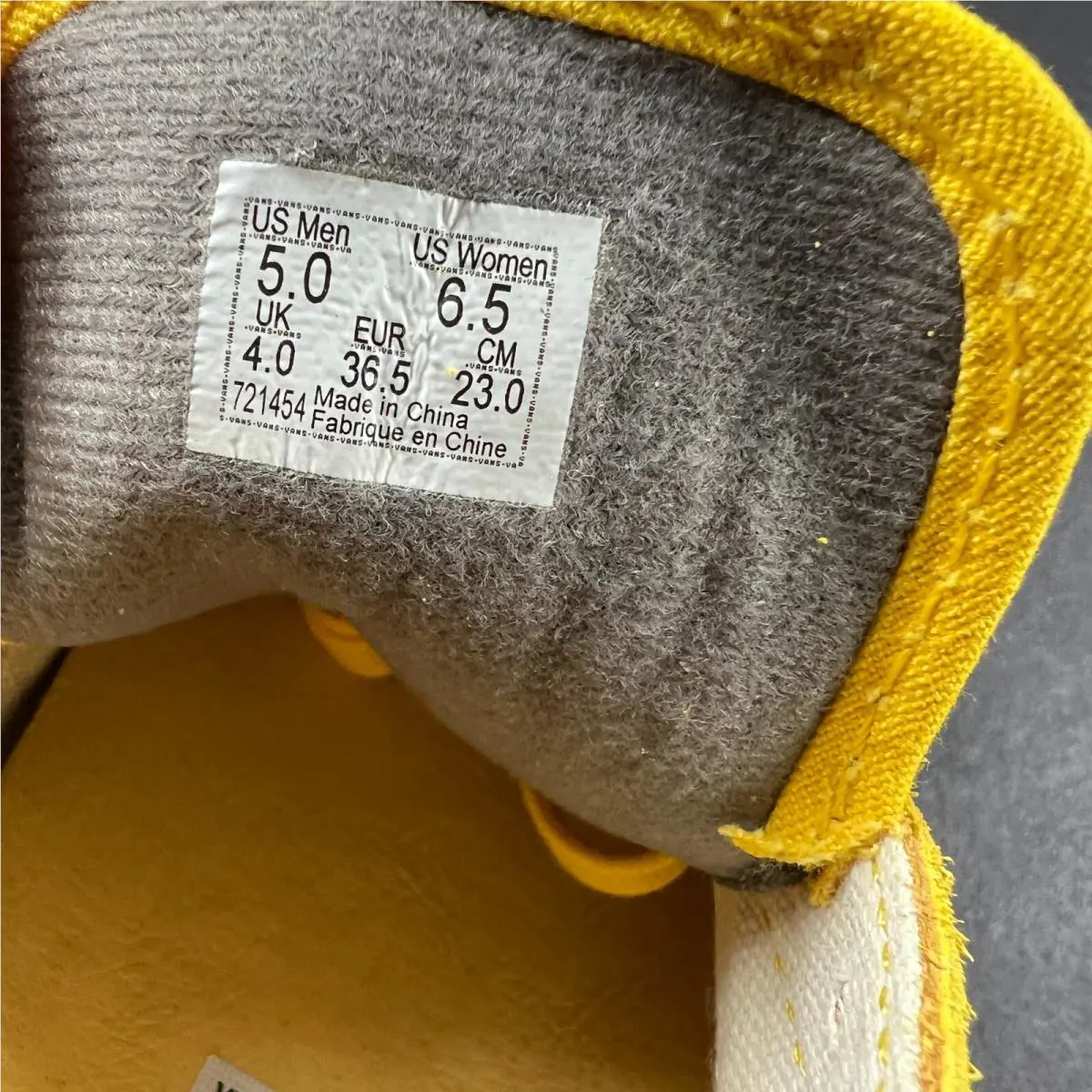 Vans shoes - VANS Old Skool - Old Skool - VN0A4BVF2TR1 - Yellow, Manufacturer: Lemon Chrome (UPC: 194905233271) 6