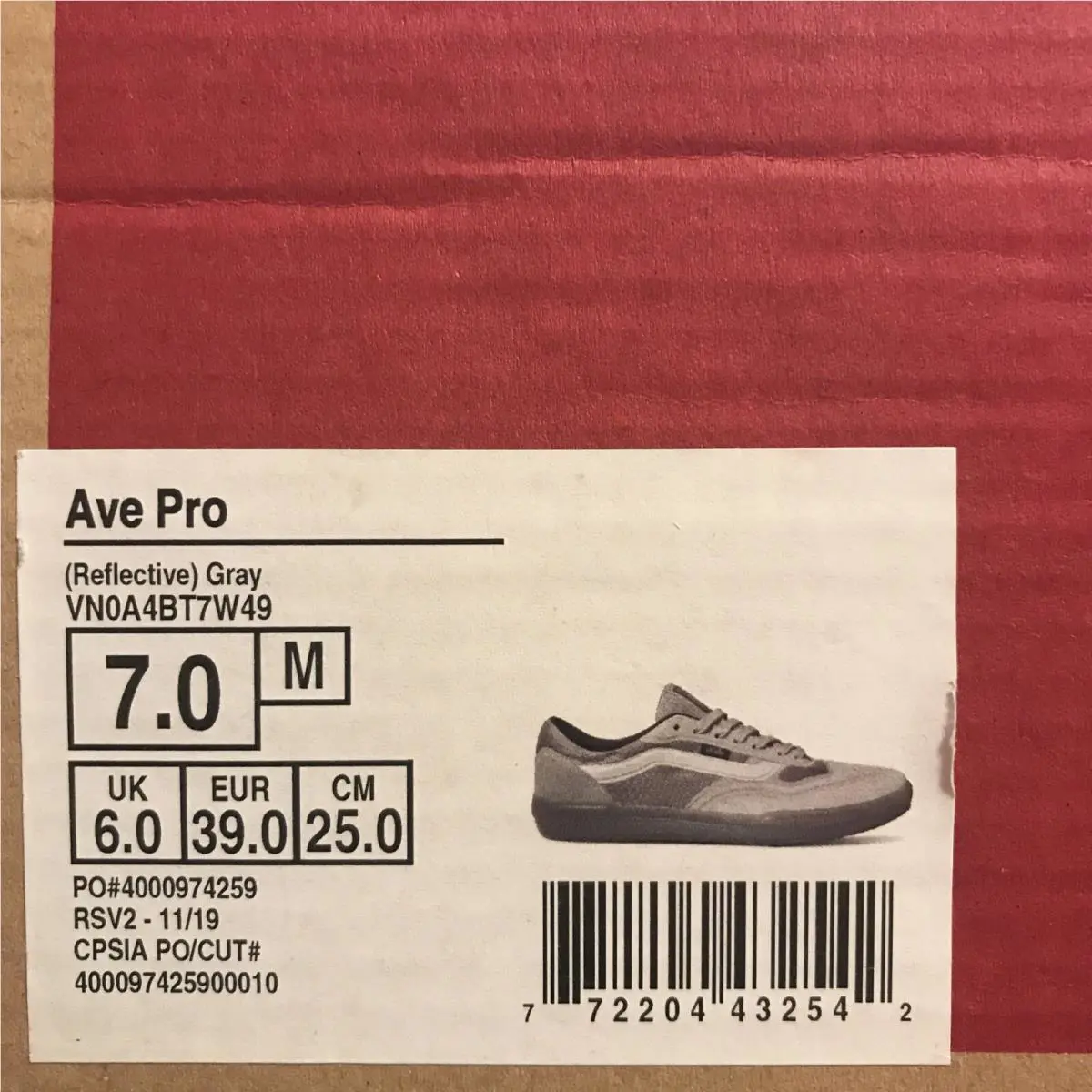 Vans shoes - VANS Ave Pro - Ave Pro - VN0A4BT7W49 - Reflective Gray - Grey (UPC: 0772204432542) 4