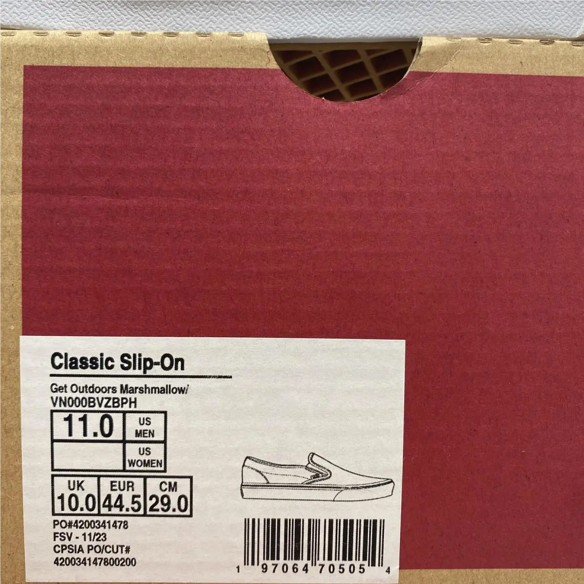 Vans shoes - VANS Classic Slip On - Classic Slip - VN000BVZBPH - White Marshmallow Black Brown Blue Green Orange Yellow (UPC: 0197064705054) 6