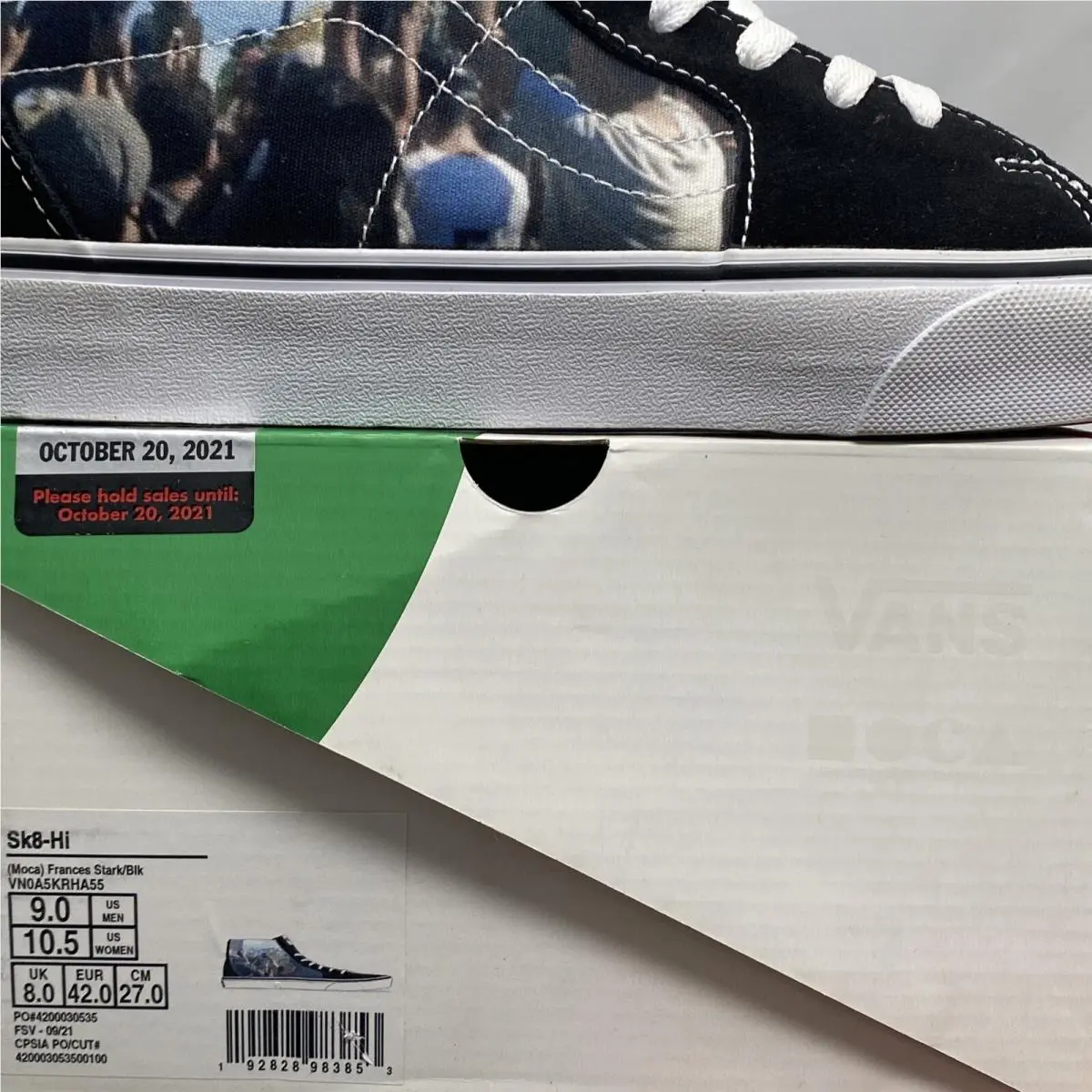 Vans shoes - Vans Sk8 Hi - VN0A5KRHA55 - Black White Blue (UPC: 0192828983853) 7