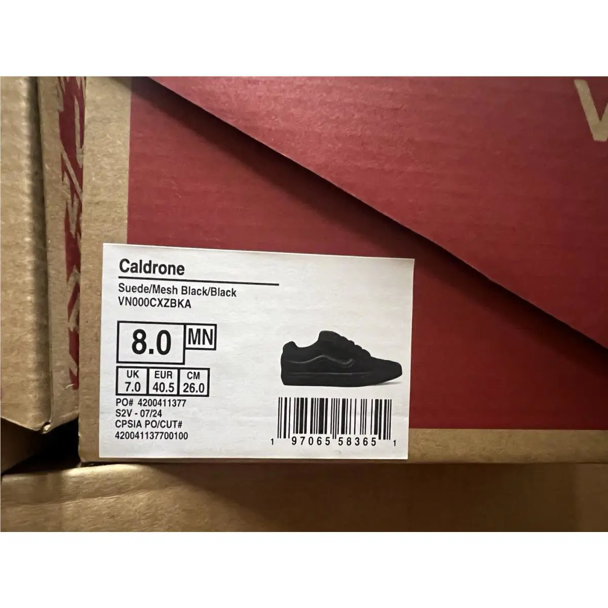 Vans shoes - VANS Skate - Skate - VN000CXZBKA - black black 8