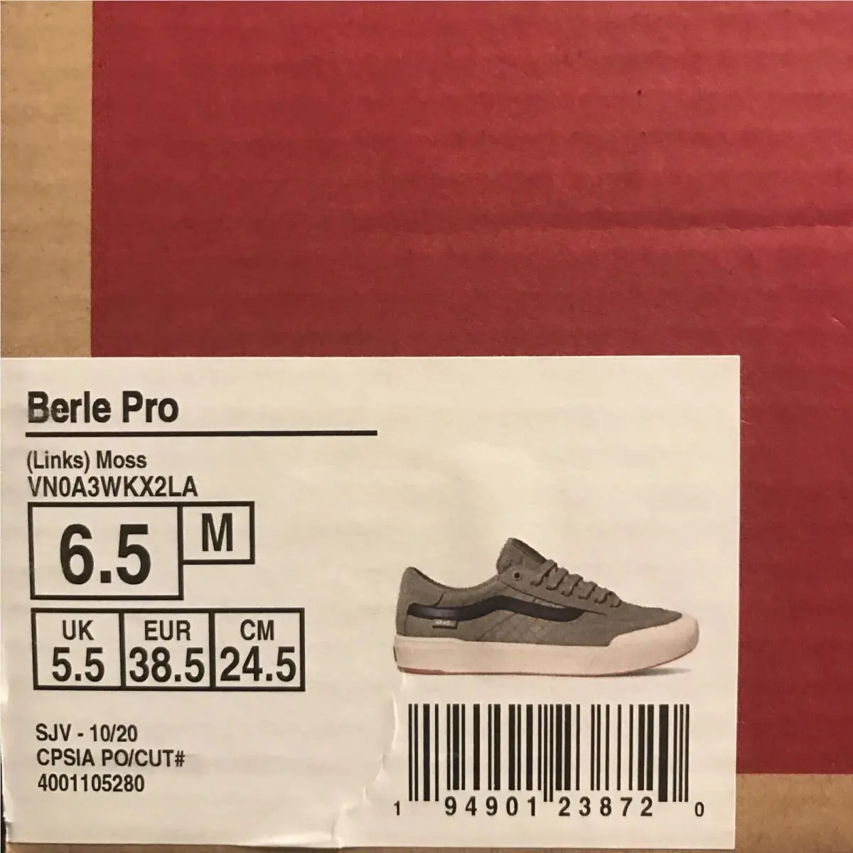 Vans shoes - VANS Berle Pro - Berle Pro - VN0A3WKX2LA - Moss - Gray - Grey / Black / White (UPC: 0194901238720) 4