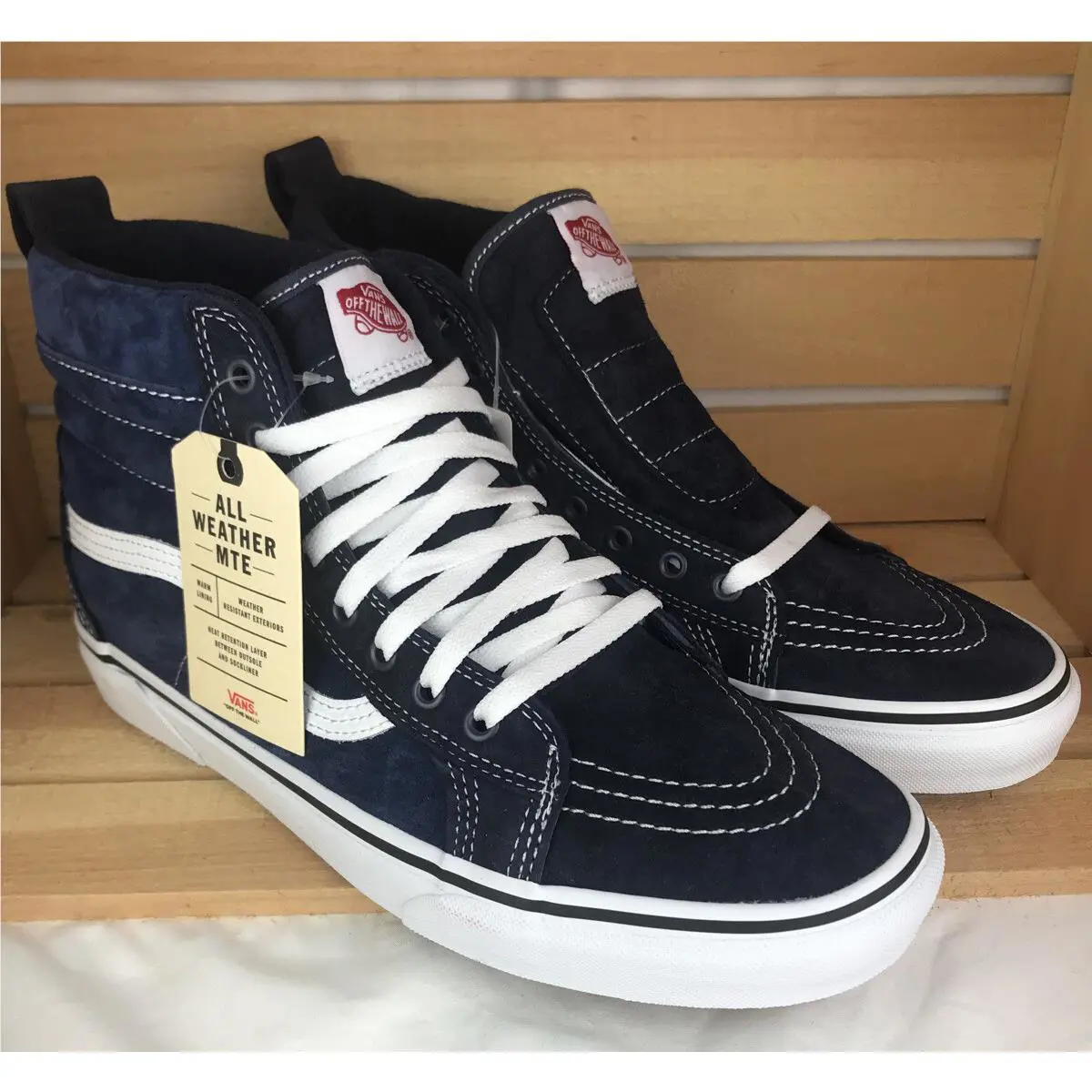 Vans shoes - VANS Sk8-Hi Mte - Mte - VN0A4BV7UQE1 - Navy Blue / True White, Manufacturer: Navy / True White (UPC: 0193395015664) 0
