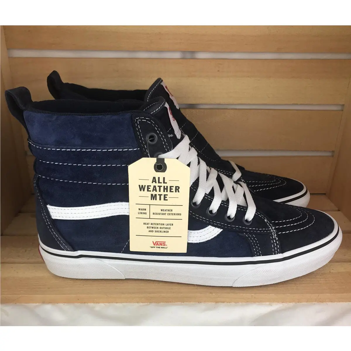 Vans shoes - VANS Sk8-Hi Mte - Mte - VN0A4BV7UQE1 - Navy Blue / True White, Manufacturer: Navy / True White (UPC: 0193395015664) 1
