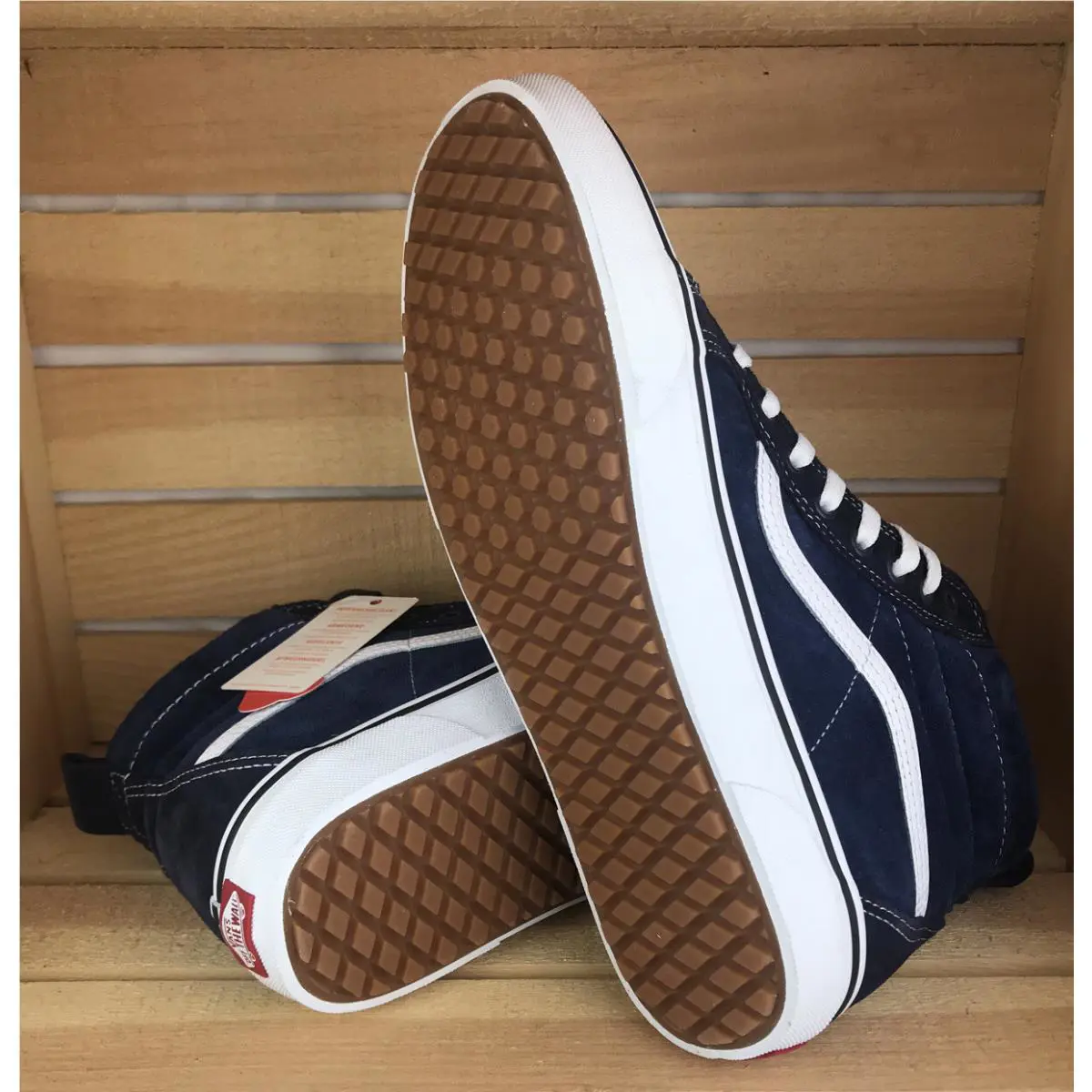 Vans shoes - VANS Sk8-Hi Mte - Mte - VN0A4BV7UQE1 - Navy Blue / True White, Manufacturer: Navy / True White (UPC: 0193395015664) 4