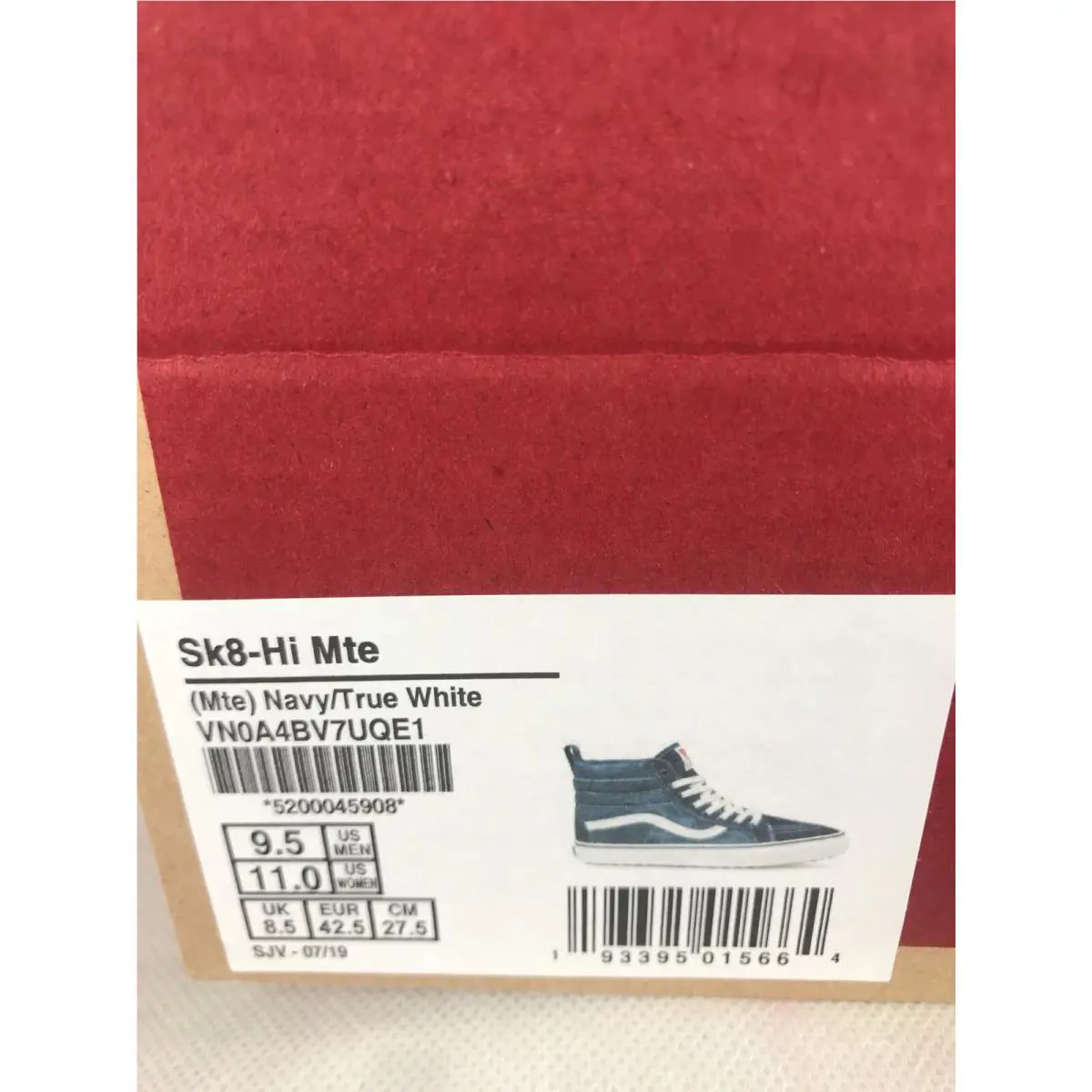 Vans shoes - VANS Sk8-Hi Mte - Mte - VN0A4BV7UQE1 - Navy Blue / True White, Manufacturer: Navy / True White (UPC: 0193395015664) 6