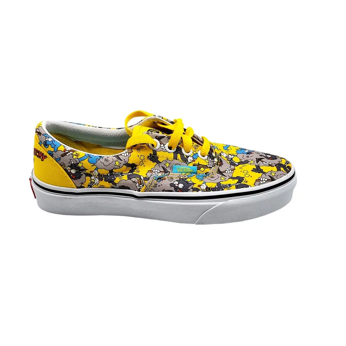 Vans x The Simpsons Itchy Scratchy Era Men 4.5 Women 6 Yellow Skate Shoes