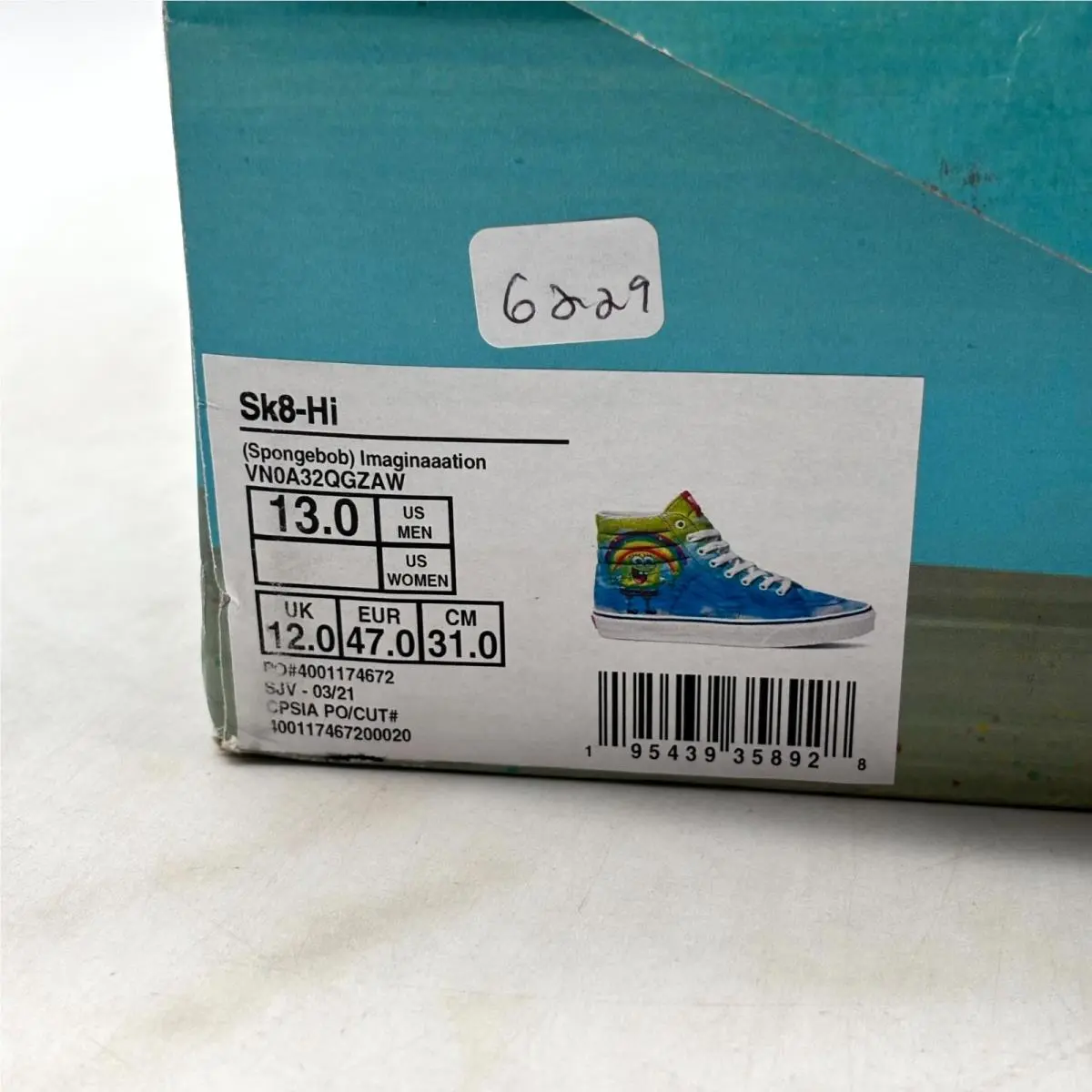 Vans shoes - Vans Sk8-Hi 38 DX VN0A32QGZAW - VN0A32QGZAW - Multicolor (UPC: 195439358928) 9