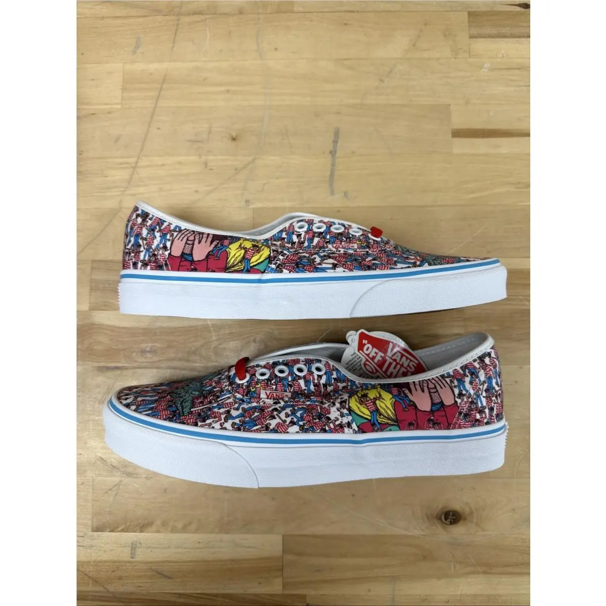 Vans X Where`s Waldo Classic Slip-on Shoes Find Steve Beach Mens Size 9.5