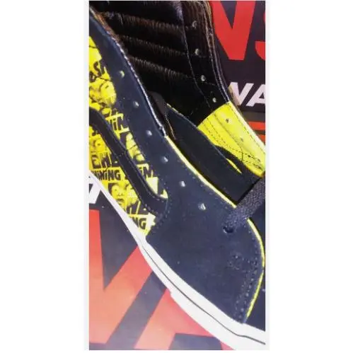 Vans shoes - VANS Sk8-Hi - VN0A4U3CZPN - Black/Yellow 3