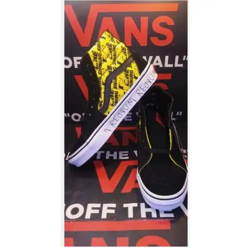 Vans shoes - VANS Sk8-Hi - VN0A4U3CZPN - Black/Yellow 5