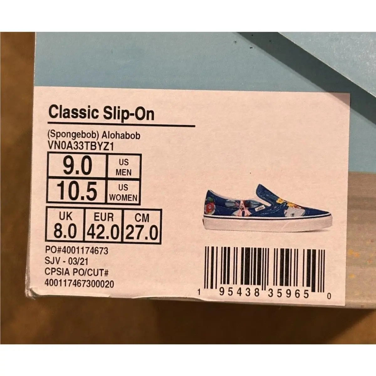 Vans shoes - Vans X Spongebob - Spongebob - VN0A33TBYZ1 - Multicolor 14