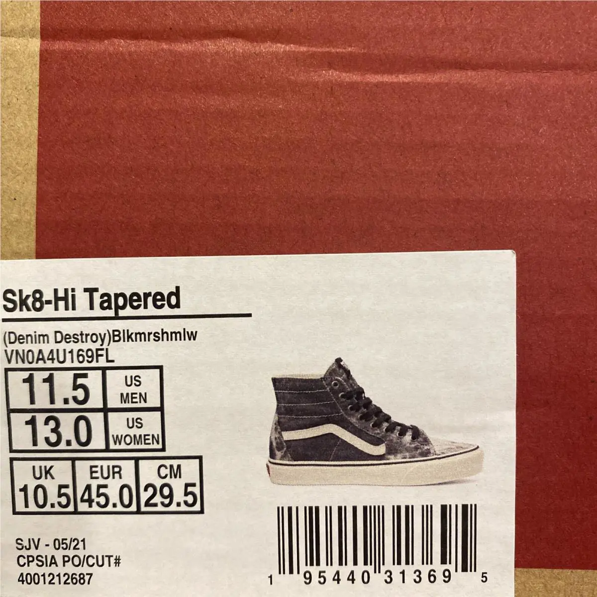 Vans shoes - Vans Sk8 Hi - VN0A4U169FL - Black / Marshmallow - White (UPC: 0195440313695) 4