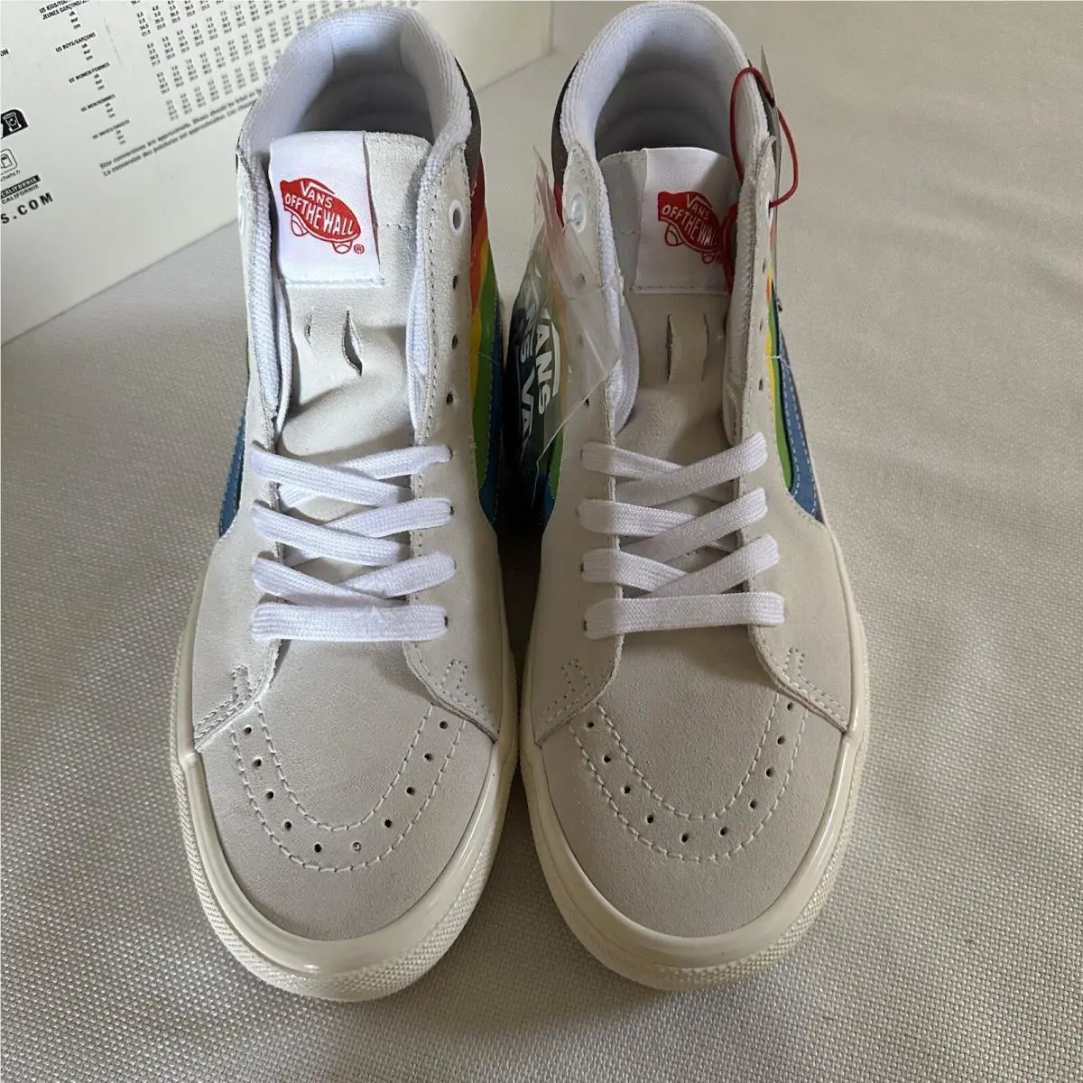 Vans shoes - Vans Skate Sk8-Hi - Skate - VN0A5FCCWTM - White, Manufacturer: Pride White / Multi (UPC: 196571242137) 3