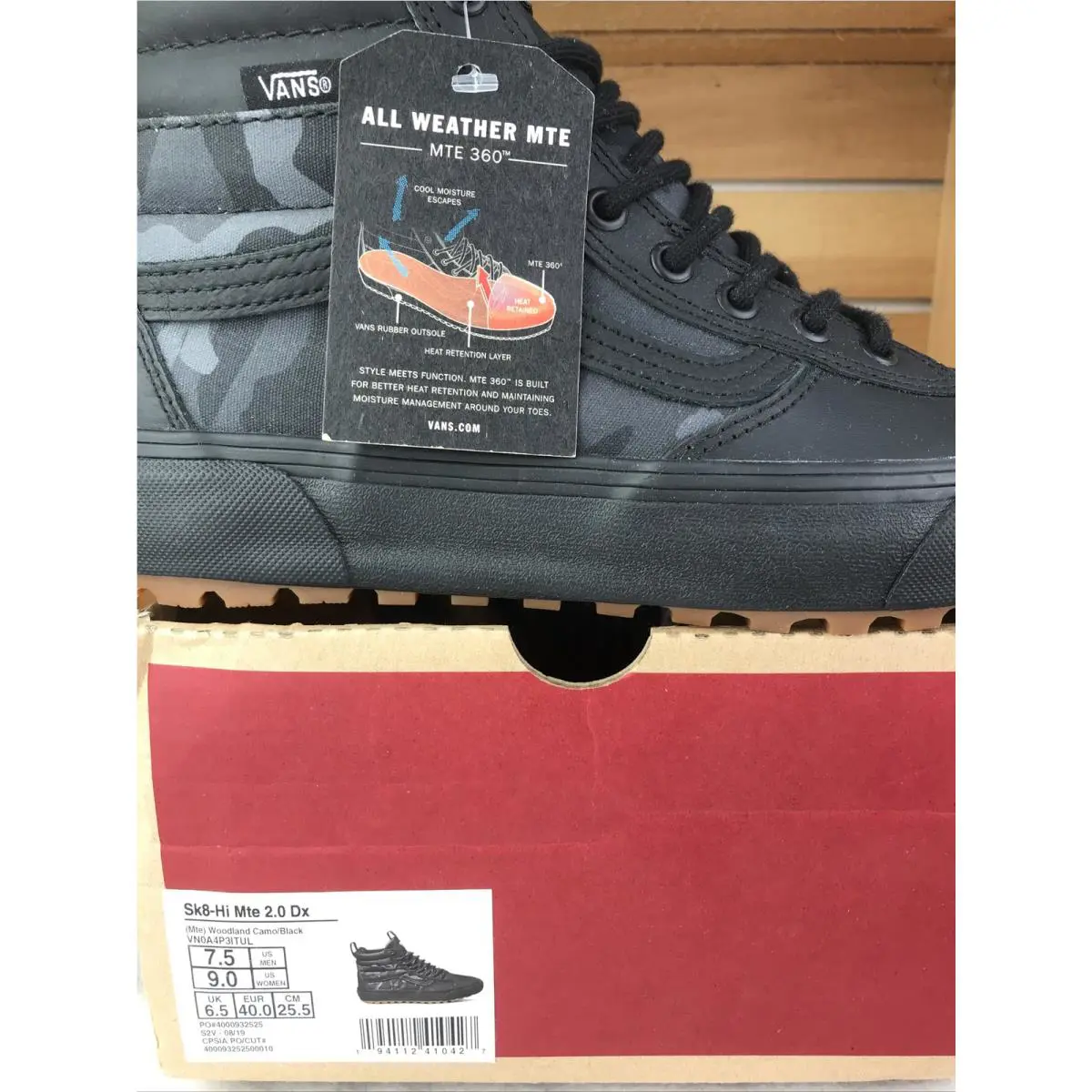 Vans shoes Mte - Black with Gray-Grey, Manufacturer: Woodland Camo / Black 4