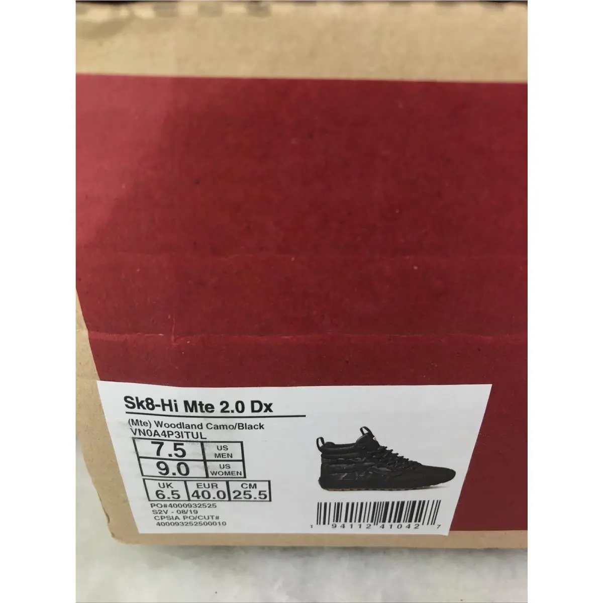 Vans shoes Mte - Black with Gray-Grey, Manufacturer: Woodland Camo / Black 5