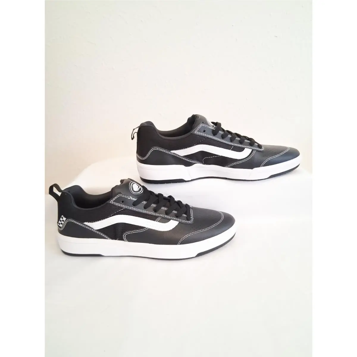 Vans shoes - Vans Zahba Leather Black/White - Zahba Leather - VN0007QQBZW - Black, Manufacturer: Black/White (UPC: 197063329435) 10
