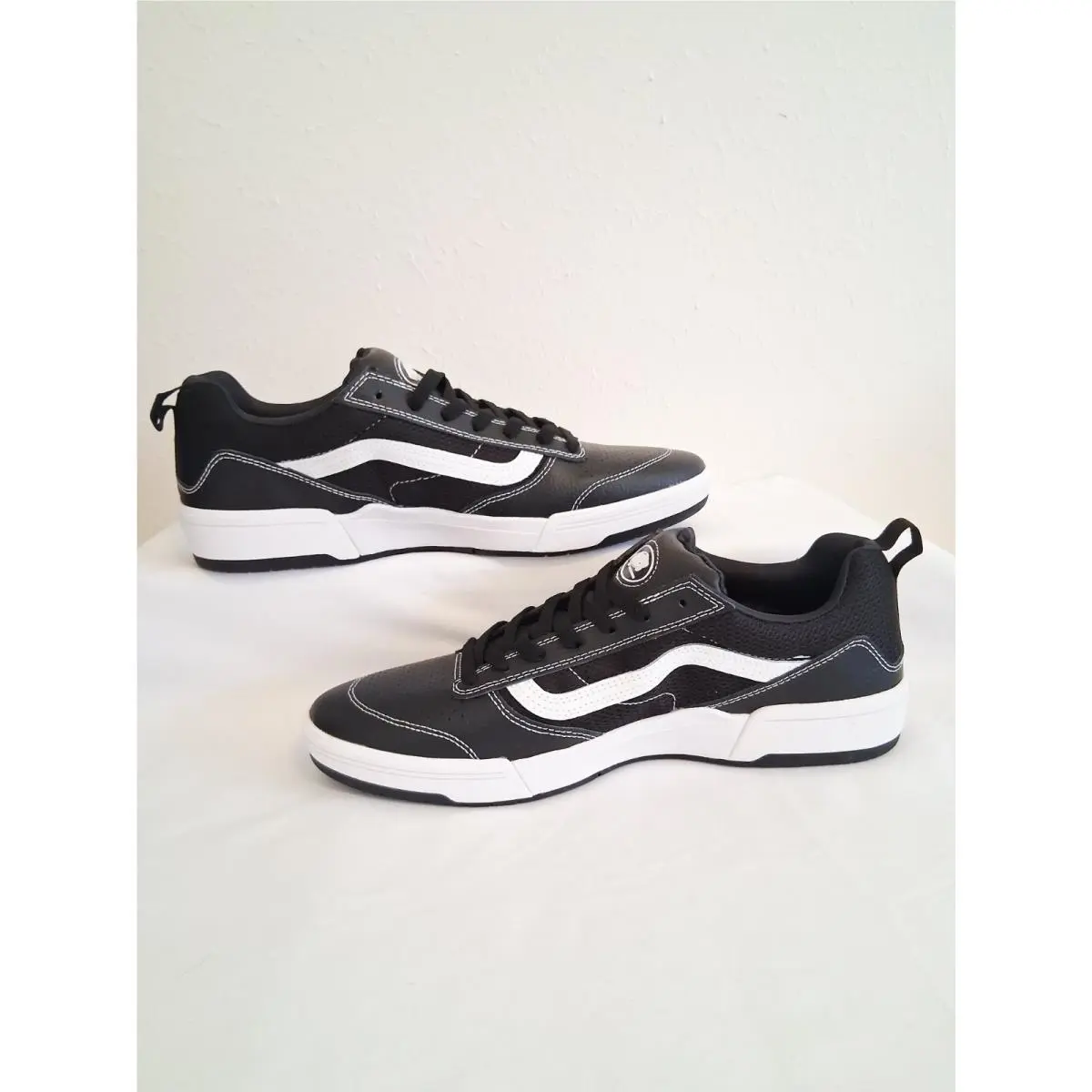 Vans shoes - Vans Zahba Leather Black/White - Zahba Leather - VN0007QQBZW - Black, Manufacturer: Black/White (UPC: 197063329435) 1