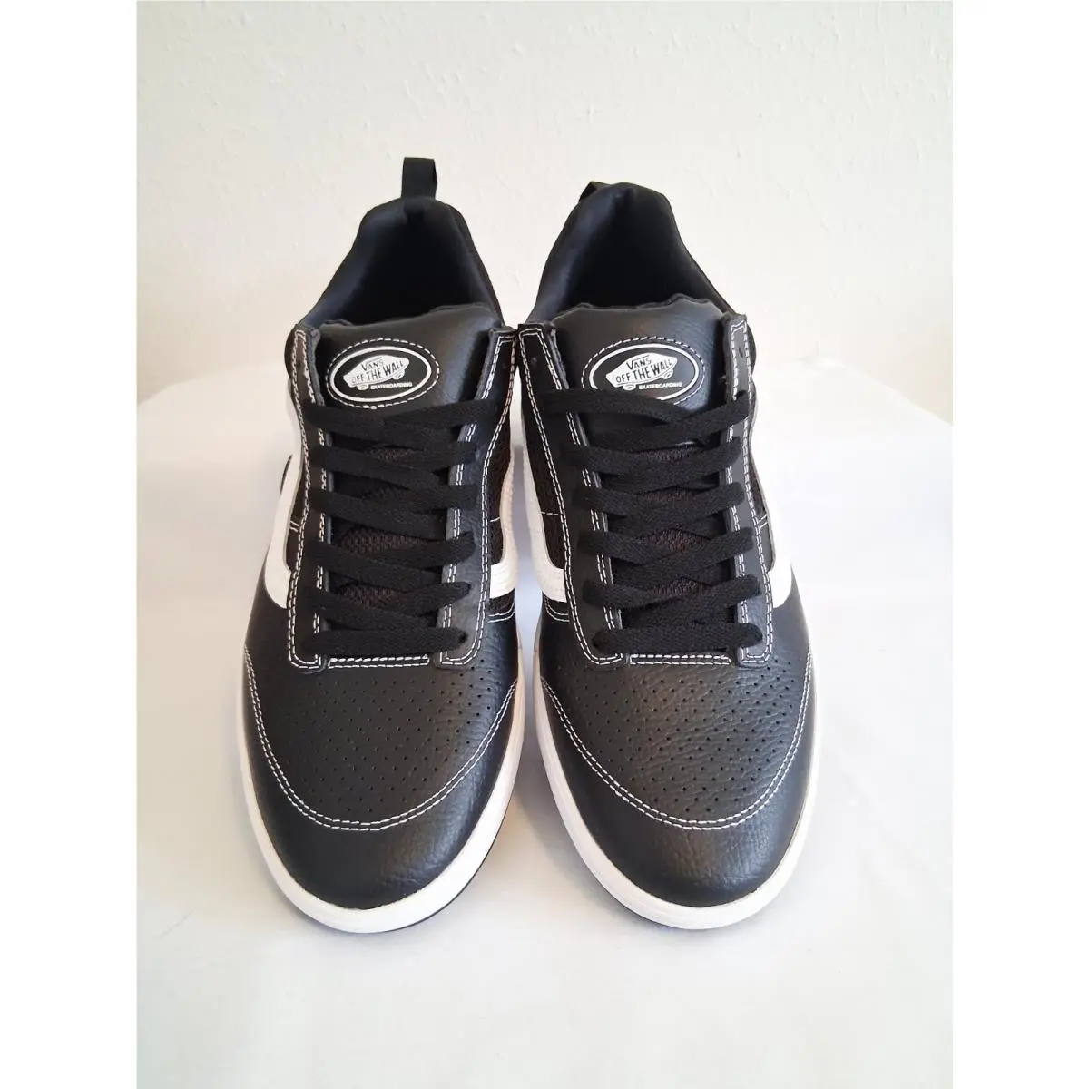 Vans shoes - Vans Zahba Leather Black/White - Zahba Leather - VN0007QQBZW - Black, Manufacturer: Black/White (UPC: 197063329435) 4
