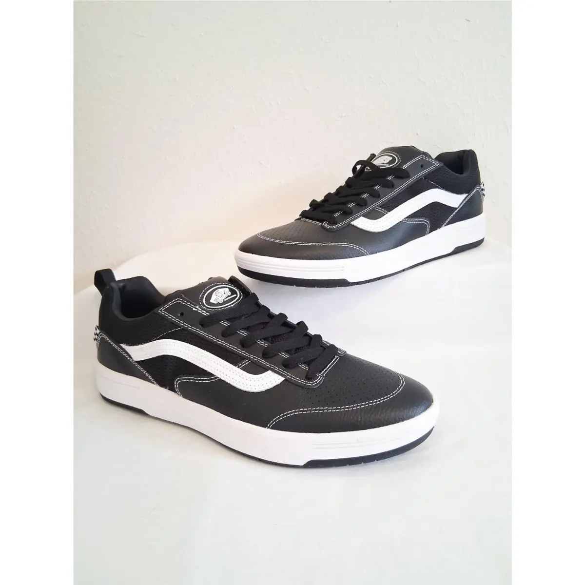 Vans shoes - Vans Zahba Leather Black/White - Zahba Leather - VN0007QQBZW - Black, Manufacturer: Black/White (UPC: 197063329435) 5