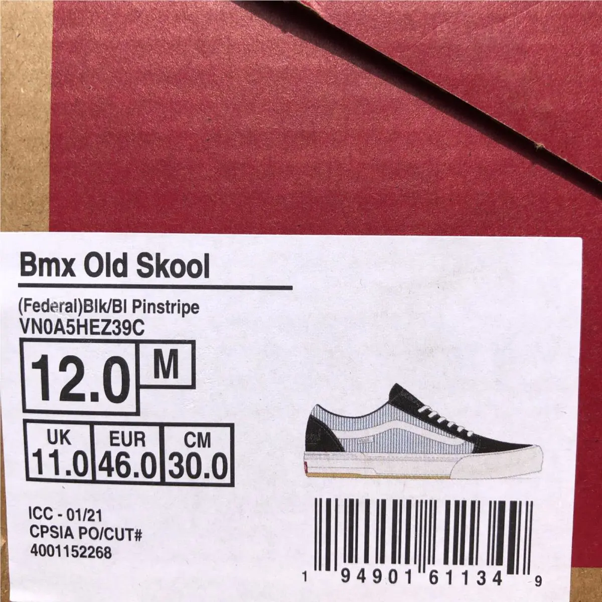Vans shoes - VANS Old Skool - Old Skool - VN0A5HEZ39C - Black Blue White (UPC: 0194901611349) 6