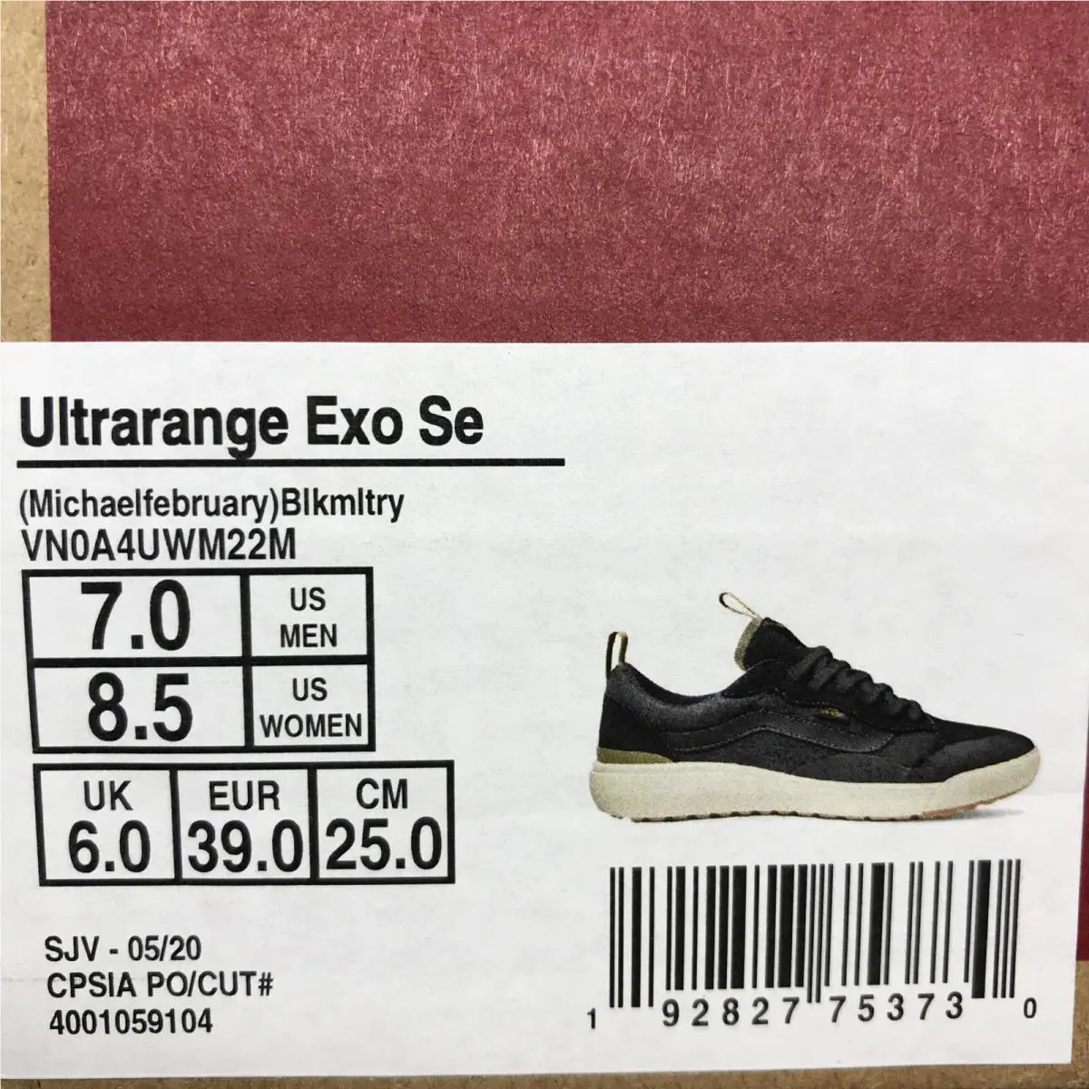 Vans shoes - VANS UltraRange Exo - UltraRange Exo - VN0A4UWM22M - Black White Military (UPC: 0192827753730) 7