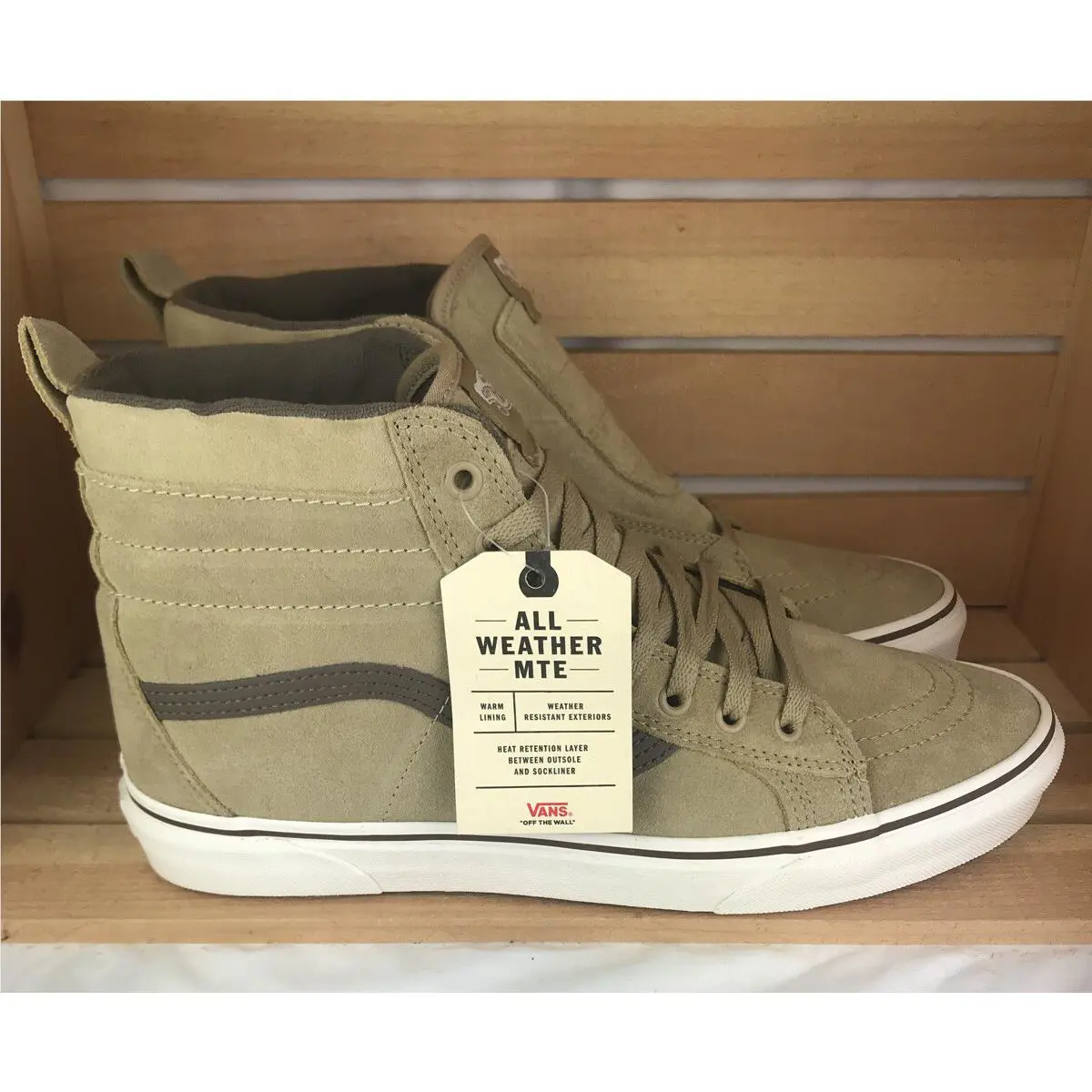Vans shoes - Sk8 Hi MTE - MTE - VN0A4BV700B - Tan Beige Brown White, Manufacturer: Starfish / Mojave Desert (UPC: 0194113438468) 0