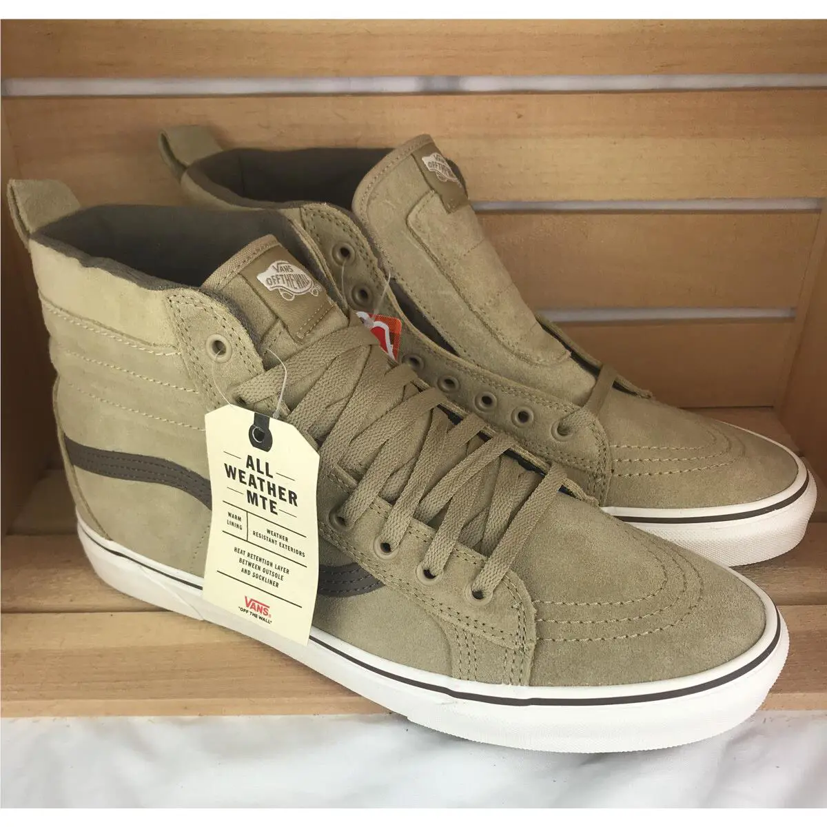 Vans shoes - Sk8 Hi MTE - MTE - VN0A4BV700B - Tan Beige Brown White, Manufacturer: Starfish / Mojave Desert (UPC: 0194113438468) 1