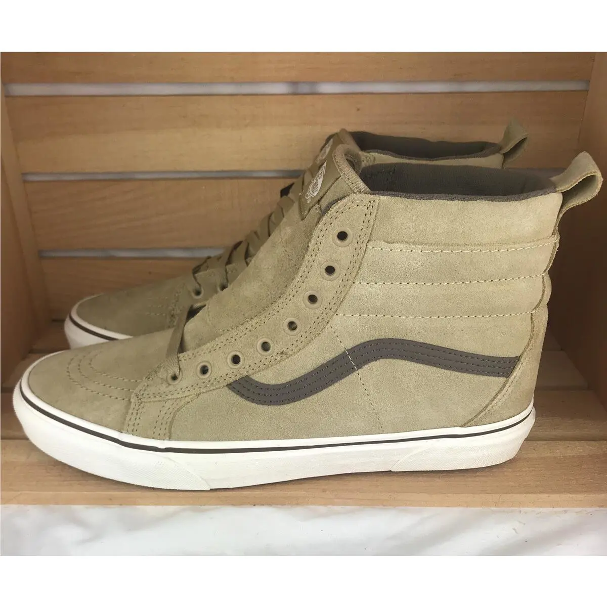 Vans shoes - Sk8 Hi MTE - MTE - VN0A4BV700B - Tan Beige Brown White, Manufacturer: Starfish / Mojave Desert (UPC: 0194113438468) 2