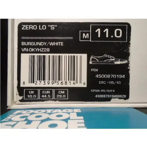 Vans shoes - Vans Zero Lo S - Zero - VN-0KYHZ28 - Red 6