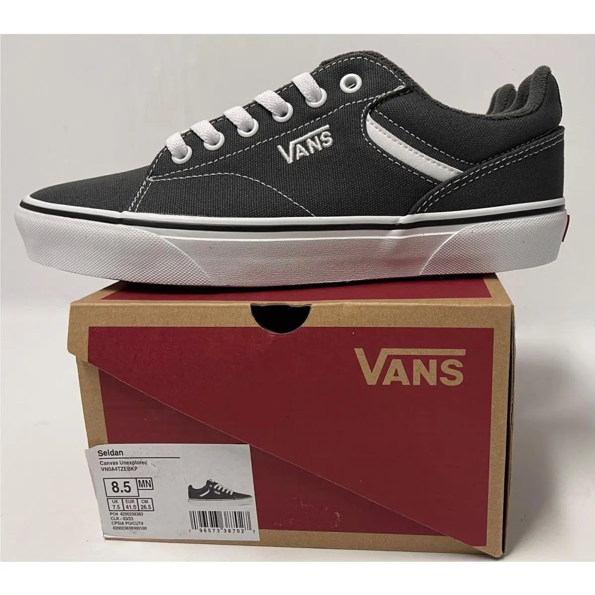 Vans Seldan Skate Shoes Canvas Unexplored VN0A4TZEBKP Mens Size 8.5
