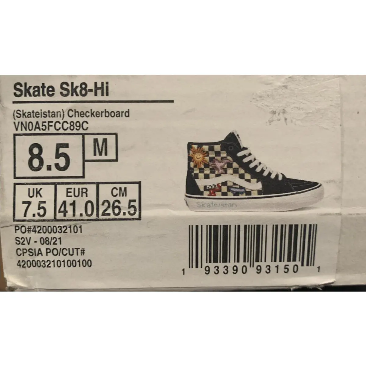 Vans shoes - VANS SK8 - VN0A5FCC89C - Black (UPC: 0193390931501) 10