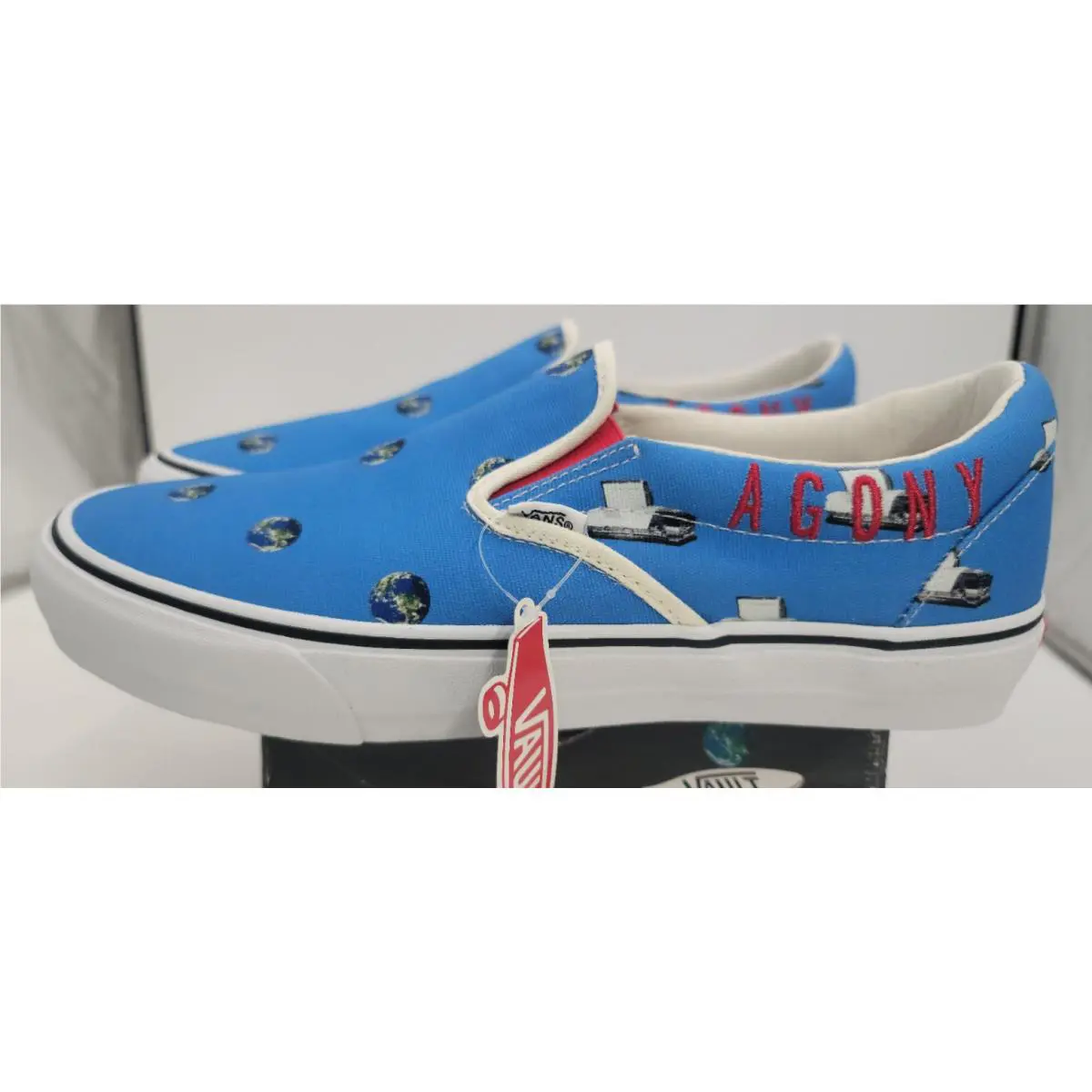 Vans shoes - VANS Slip On - Slip - VN0A3QXY61H1 - Blue, White, Red (UPC: 195437048821) 1