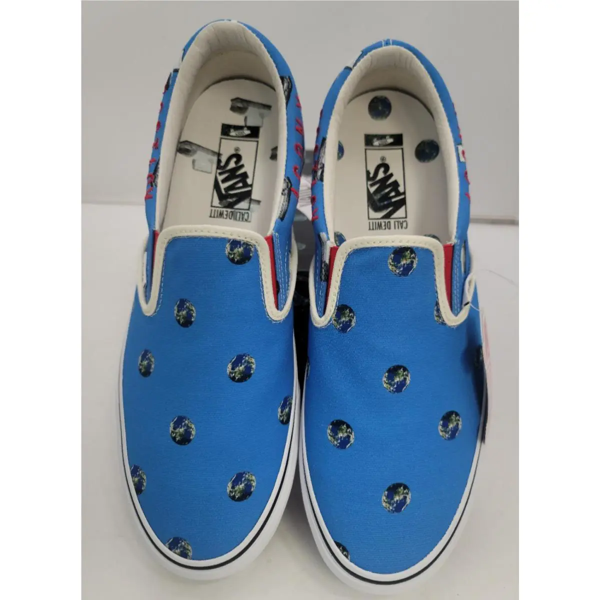 Vans shoes - VANS Slip On - Slip - VN0A3QXY61H1 - Blue, White, Red (UPC: 195437048821) 3