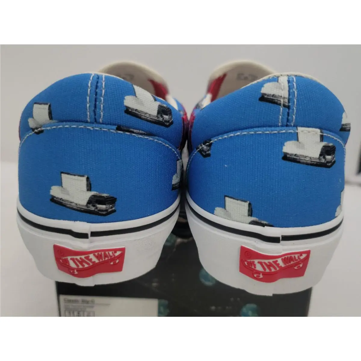 Vans shoes - VANS Slip On - Slip - VN0A3QXY61H1 - Blue, White, Red (UPC: 195437048821) 5